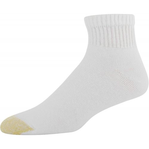  Gold Toe Mens 656p Cotton Quarter Athletic Socks, 6 Pack