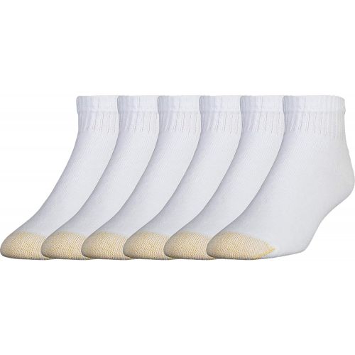  Gold Toe Mens 656p Cotton Quarter Athletic Socks, 6 Pack