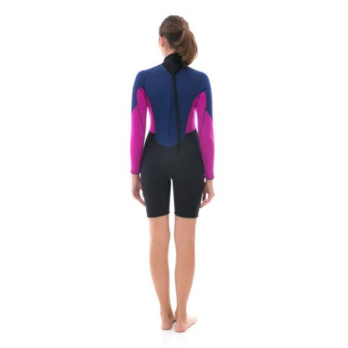  GoldFin Full Wetsuits 3mm Neoprene Wetsuit, Back Zip Long Sleeve for Diving Surfing Snorkeling-One Piece Wet Suit for Men Women