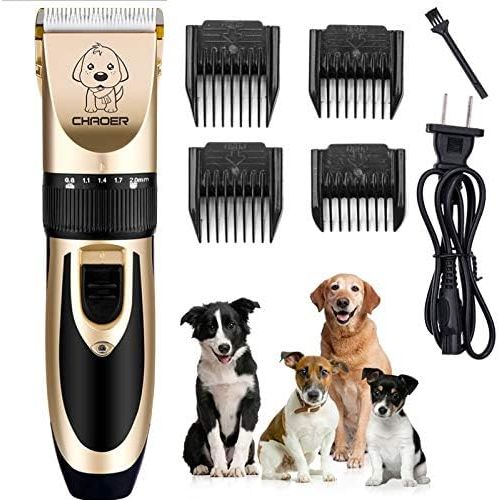  GoldLock Professional Dog Hair Trimmer Rechargeable Animal Grooming Clippers Electric Scissors Pet Dog Hair Trimmer Cutters 110-240v 20S2 (EU Plug 220v)