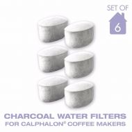 GoldTone Charcoal Water Coffee Filter Cartridges, Replaces Krups Calphalon Style Water Coffee Filters- Set of 6