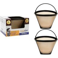 GOLDTONE Reusable No.4 Cone Style KRUPS Reusable Coffee Filter Replaces Your F0494210 Permanent Coffee Filter for KRUPS Machines and Brewers (2 Pack Coffee Filter)