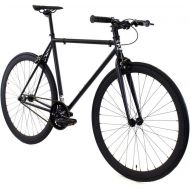 Golden Cycles Single Speed Fixed Gear Bike with Front & Rear Brakes (52, Vader)