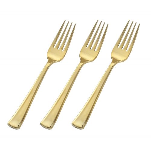  Golden Secrets Fineline Heavyweight Fork, 7.25, Gold
