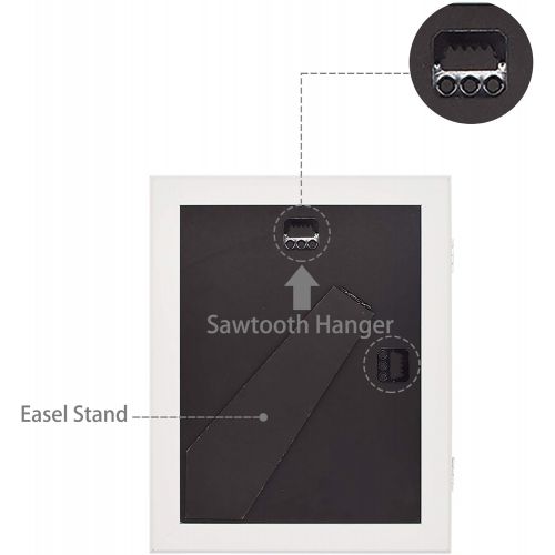  [아마존베스트]Golden State Art 8.5x11 White Art Frames - Set of 2 - Wall and Tabletop Display - Front Opening for Easy Showcase - Great for Kids Drawings and Artworks, Children Art Projects, Schoolwork - Home or