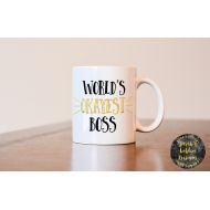/GoldenDesignsbySarah Worlds Okayest Boss, Bosses Day Mug, Worlds Okayest Boss Mug, Boss Mug, Administrators Day, Boss Day, Gift For Boss, Gift for Bosses Day