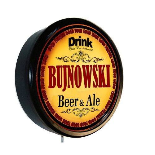  Goldenoldiesclocks BUJNOWSKI Beer and Ale Cerveza Lighted Wall Sign
