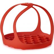 Goldlion Silicone Sling Lifter Accessories Compatible with Instant Pot 6 Qt and 8 Qt, Ninja Foodi 5 Qt / 6.5 Qt / 8 Qt and Other Brand Pressure Cookers, Red