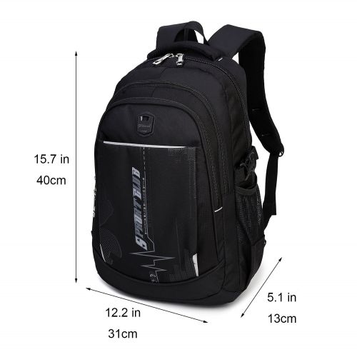  Goldwheat School Backpacks Student Bookbag Casual Shoulder Daypack Travel Back Pack for Teen Boys