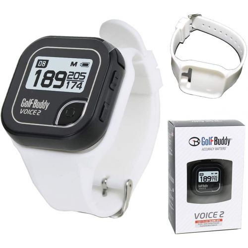  Golf Buddy Bundle Voice 2 GolfBuddy GPS Watch Easy-to-Use Talking GPS + Wristband