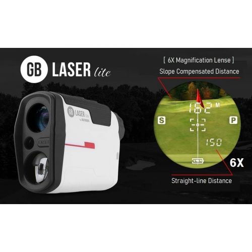  Golf Buddy Laser Lite Rangefinder with Magnetic Case, Compensated Slope, Golf Distance Range Finder, Fast, Clear & Accurate Measurement with Vibration Alert, 3 Targeting Mode, 6X M