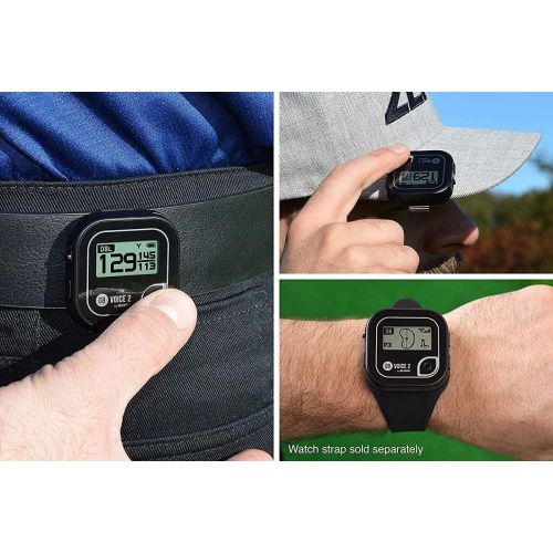  [아마존베스트]BUNDLE: 2016 Golf Buddy Voice 2 Golfbuddy Voice2 Easy-To-Use Talking GPS + Golf Buddy Wristband (White)