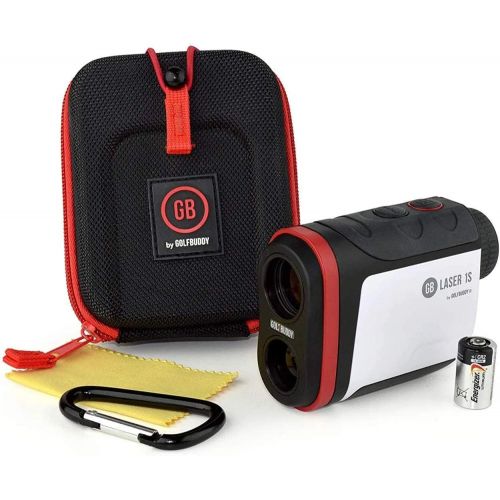  [아마존베스트]Golf Buddy Laser1S with Slope Rangefinder/Pin Finder with Vibration, Black/White/Red