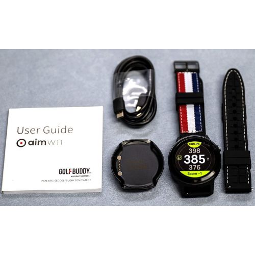  Golf Buddy Aim Golf GPS Watch, Premium Full Color Touchscreen, Preloaded with 40,000 Worldwide Courses, Easy-to-use Golf Watches
