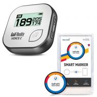 Golf Buddy Talking GPS Range Finder, Gray + Golfwith Connected Tracker