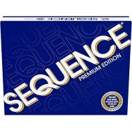 Sequence Premium Edition - Stunning Set with Giant Board (20.25 x 26.25 inches), Exclusive Chips and Deluxe Cards by Goliath, Blue, for Ages 7+