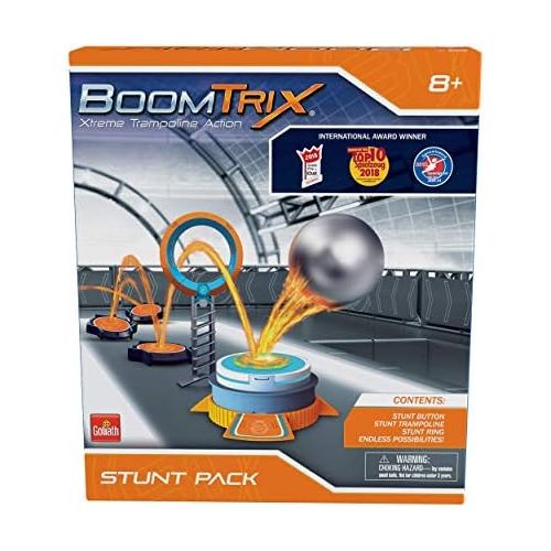  [아마존베스트]Boomtrix Stunt Pack by Goliath - Kinetic Metal Ball Chain Reaction Stunt Kit - Fun - Educational - STEM