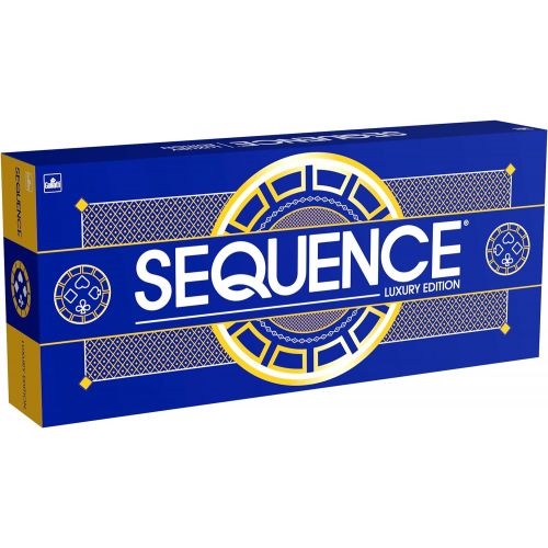  Sequence Luxury Edition - Stunning Set with Deluxe, Cushioned, Roll-Flat Game Mat - Amazon Exclusive by Goliath , Blue