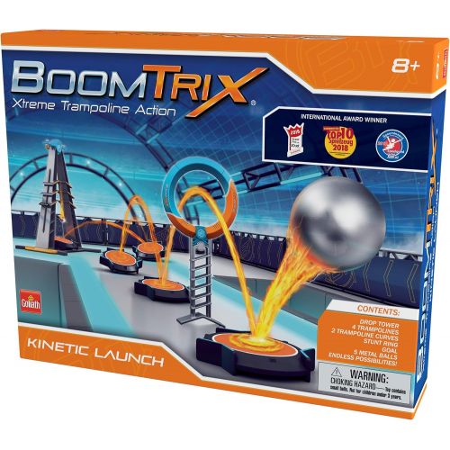  Goliath Boomtrix Kinetic Launch Kinetic Metal Ball Chain Reaction Stunt Kit - Fun - Educational - STEM