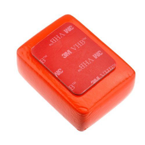  Goliton Floaty Float Box Sponge with 3M Adhesive Anti Sink Compatible for GoPro HD Hero 1 / Hero 2 / Hero 3 / Hero 3+/Hero4 /Hero5 /4 Session/5 Session XiaoYI Xiaomi- Red