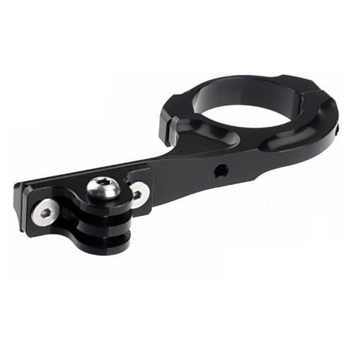  Goliton Bike Bicycle Motorcycle Aluminum Handlebar Bar Mount Adapter Compatible with Gopro Hero5/4/3+/3/2/1/4 Session/5 Session XiaoYI Xiaomi - Black