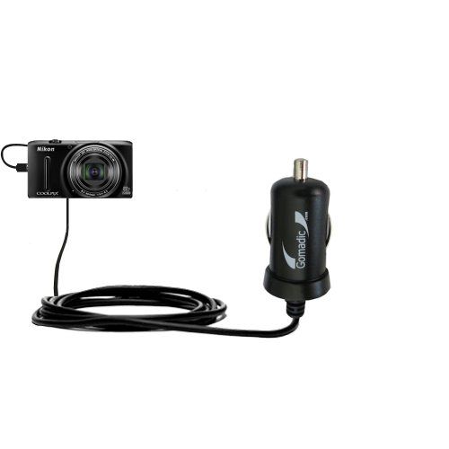  Gomadic Intelligent Compact Car/Auto DC Charger Suitable for The Nikon Coolpix S9500-2A / 10W Power at Half The Size. Uses Gomadic TipExchange Technology