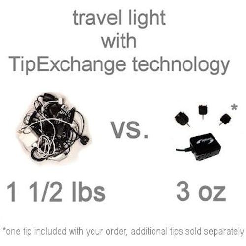  Gomadic Double Wall AC Home Charger Suitable for The GoPro Hero4 / Hero 4 - Charge up to 2 Devices at The Same time with TipExchange Technology