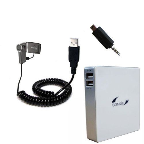  Gomadic High Capacity Rechargeable External Battery Pack suitable for the Insignia NS-DV1080P Video Camera