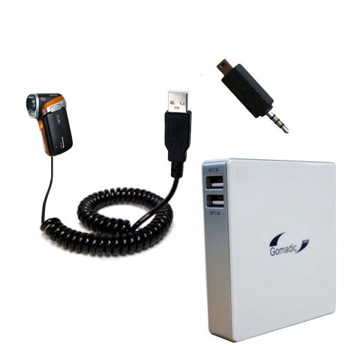  Gomadic High Capacity Rechargeable External Battery Pack suitable for the Panasonic HX-WA20