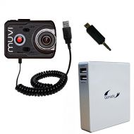 Gomadic High Capacity Rechargeable External Battery Pack suitable for the Veho Muvi K2 VCC-006