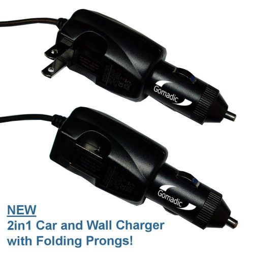  Advanced Gomadic 2 in 1 Auto  Car DC Charger Compatible with Sony HDR-AS200v  AS200v with Foldable Wall AC Charging plug  Amazing design built with TipExchange Technology