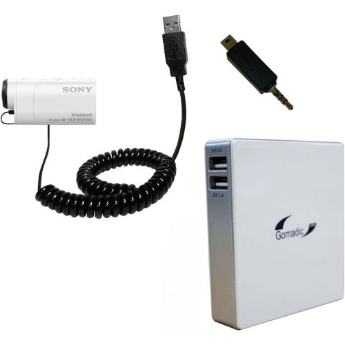  Gomadic Unique Portable Rechargeable Battery Pack designed for the Sony HDR-AZ1AZ1 - High Capacity charger that fits in your pocket