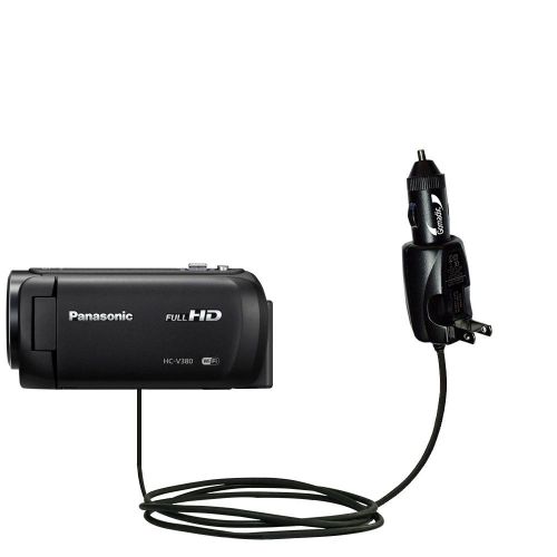  Unique Gomadic Car and Wall ACDC Charger designed for the Panasonic HC-V380  Two Critical Functions, One Great Charger (includes Gomadic TipExchange)