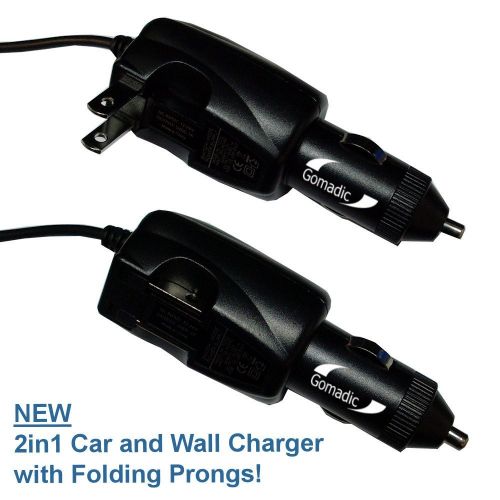  Unique Gomadic Car and Wall ACDC Charger designed for the Panasonic HC-V380  Two Critical Functions, One Great Charger (includes Gomadic TipExchange)