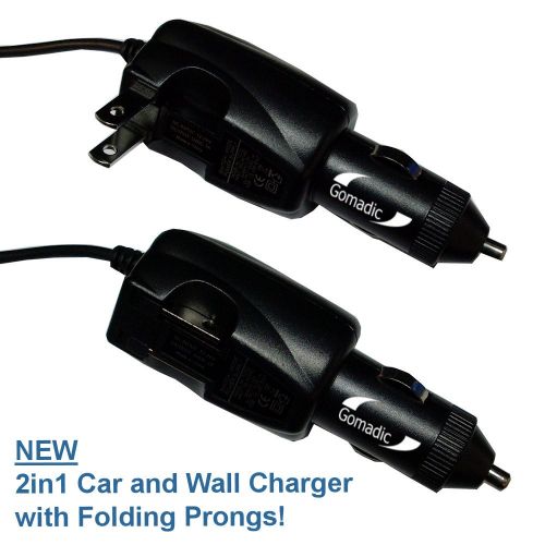  Unique Gomadic Car and Wall ACDC Charger designed for the Sanyo Camcorder VPC-SH1  Two Critical Functions, One Great Charger (includes Gomadic TipExchange)