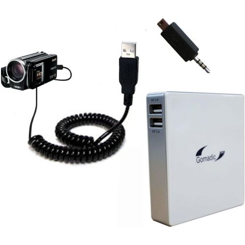  Unique Gomadic Portable Rechargeable Battery Pack designed for the Sanyo Camcorder VPC-WH1 - High Capacity Gomadic charger that fits in your pocket