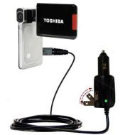 Unique Gomadic Car and Wall ACDC Charger designed for the Toshiba Camileo S20 HD Camcorder  Two Critical Functions, One Great Charger (includes Gomadic TipExchange)
