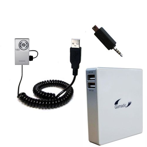  Gomadic High Capacity Rechargeable External Battery Pack suitable for the Samsung HMX-U10 Digital Camcorder