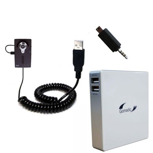  Unique Gomadic Portable Rechargeable Battery Pack designed for the RCA EZ218HD Small Wonder Digital Camcorders - High Capacity Gomadic charger that fits in your pocket