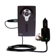 Unique Gomadic Car and Wall AC/DC Charger designed for the RCA EZ209HD Small Wonder Digital Camcorders  Two Critical Functions, One Great Charger (includes Gomadic TipExchange)