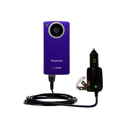  Unique Gomadic Car and Wall ACDC Charger designed for the Panasonic HM-TA1V Digital HD Camcorder  Two Critical Functions, One Great Charger (includes Gomadic TipExchange)