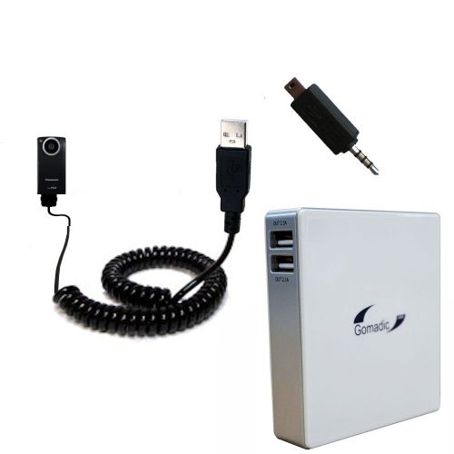  Unique Gomadic Portable Rechargeable Battery Pack designed for the Panasonic HM-TA1H Digital HD Camcorder - High Capacity Gomadic charger that fits in your pocket