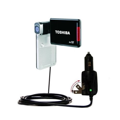  Unique Gomadic Car and Wall ACDC Charger designed for the Toshiba Camileo S30 HD Camcorder  Two Critical Functions, One Great Charger (includes Gomadic TipExchange)