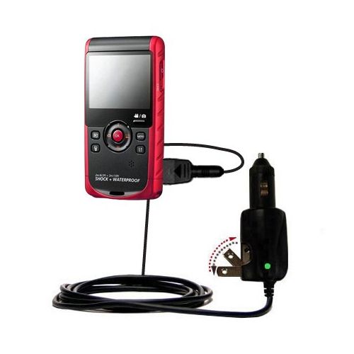  Unique Gomadic Car and Wall ACDC Charger designed for the Samsung W200 Rugged Camcorder  Two Critical Functions, One Great Charger (includes Gomadic TipExchange)