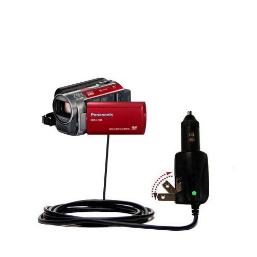  Unique Gomadic Car and Wall ACDC Charger designed for the Panasonic SDR-H100 Camcorder  Two Critical Functions, One Great Charger (includes Gomadic TipExchange)