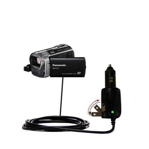  Unique Gomadic Car and Wall ACDC Charger designed for the Panasonic SDR-T70 Camcorder  Two Critical Functions, One Great Charger (includes Gomadic TipExchange)