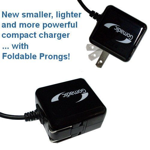  Gomadic Multi Port AC Home Wall Charger designed for the Coby CAM5002 SNAPP Camcorder - Uses TipExchange to charge up to two devices at once