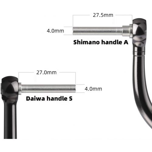  [아마존베스트]Gomexus Crank knob fishing reel suitable for Shimano Stradic CI4 Ultegra Sustain Daiwa Certate Exceler LT spinning reel knob direct drilling installation for Daiwa BG Ninja Penn Sp