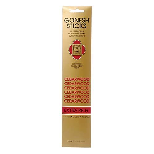  인센스스틱 Gonesh Incense Sticks Extra Rich Collection Cedarwood, 20 Piece