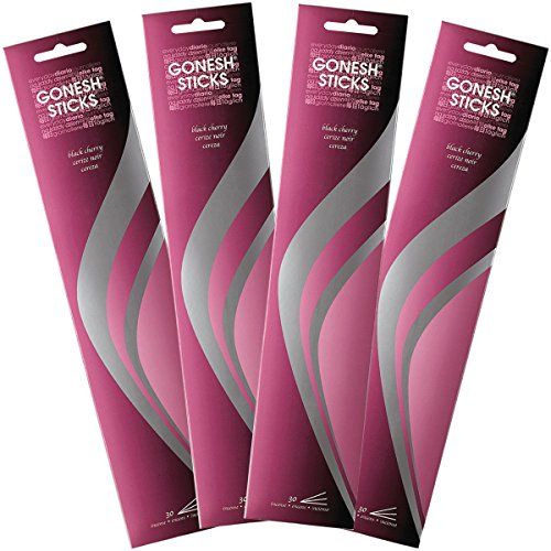  인센스스틱 Gonesh Black Cherry-4 PACKS-120 Total Sticks of Everyday Incense